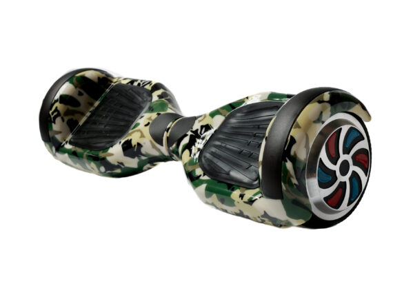 PB6+ Green Military Heavy Duty Hoverboard for Family Use | Ride on Any Surface - Image 4