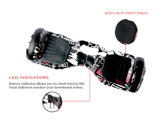 PB6+ Best 6.5-inch Street Safe Hoverboard for Kids and Adults - Image 3