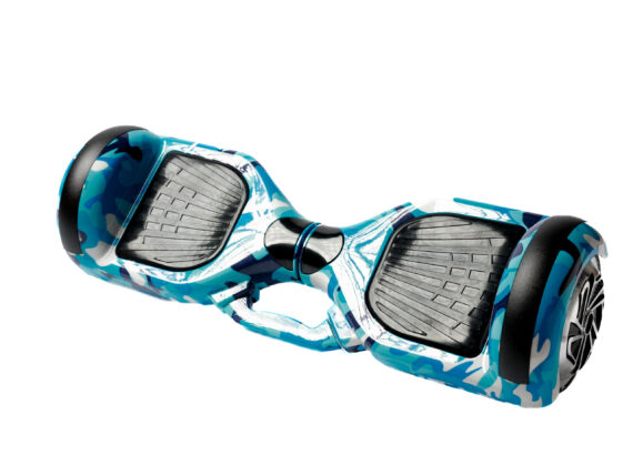 PB6 Blue Military Hoverboard – Best Hoverboard for All Ages with Long-Range Battery - Image 5