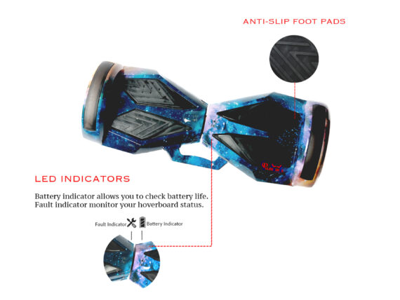 PB8 Galaxy | Affordable 8-inch Hoverboard for Indoor & Outdoor Adventures | Best 8-inch Hoverboard India - Image 3