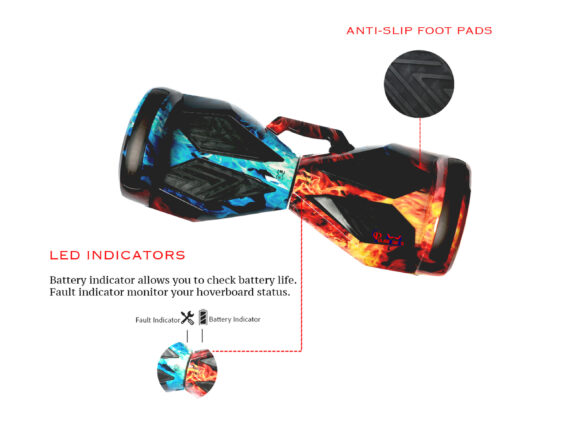 PB8 Coolfire | Best 8-inch Hoverboard for Indoor and Outdoor at Affordable Prices – Ride in Style Anywhere - Image 3