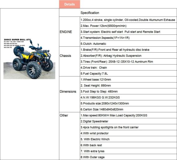 Top-Performing 200cc ATV for Adults in Bangalore – Best ATV Bike 200cc in Bangalore for Power & Performance - Image 6